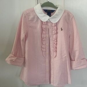 Polo by Ralph Lauren Pink Striped Kids Shirt